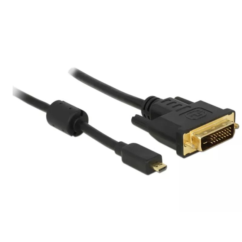 Adattatore cavo video DeLOCK 83585 Micro-HDMI su DVI-D 1 m