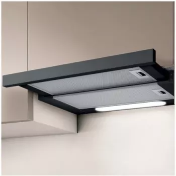 Cappa aspirante da incasso Elica Elite 14 LUX 60 BL — larghezza 598 mm, portata aspirazione 368 m³/h, filtro antigrasso in alluminio, LED, 62 dB
