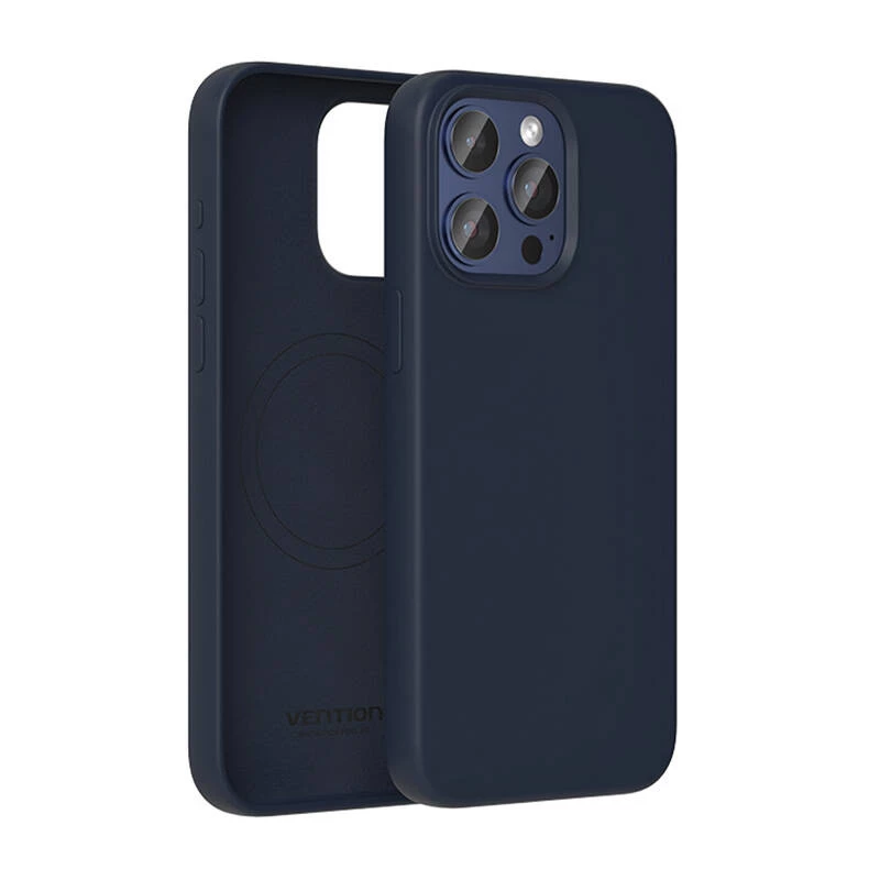 Custodia protettiva in silicone Vention KUFL0-40 per iPhone 15 Pro Max, blu