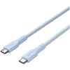 CANYON cavo OnWire 60CL C-C 60W COLOR intrecciato 1m azzurro