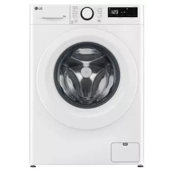 LG | Lavatrice | F2WR508SWW | Classe di efficienza energetica A-10% | Caricamento frontale | Capacità di lavaggio 8 kg | 1200 giri/min | Profondità 47,5 cm | Larghezza 60 cm | Display | LED | Funzione vapore