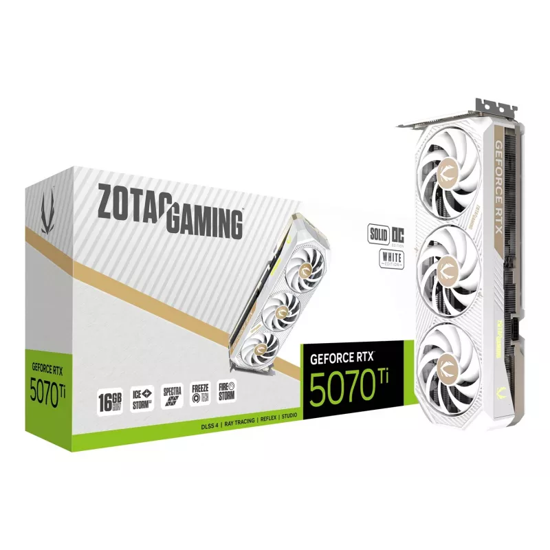 Scheda grafica ZOTAC GAMING GeForce RTX 5070 Ti SOLID CORE OC 16GB GDDR7
