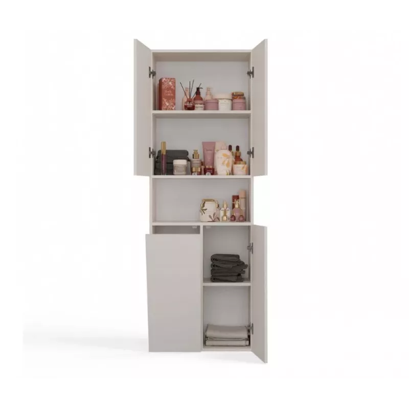 Armadietto bagno Nel DK 1K cesto colore cashmere