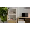 Comodino ALMA bianco/rovere artisan
