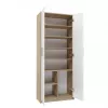 Armadio portadocumenti OLIV 2D 74x35x180 cm, rovere Sonoma/bianco