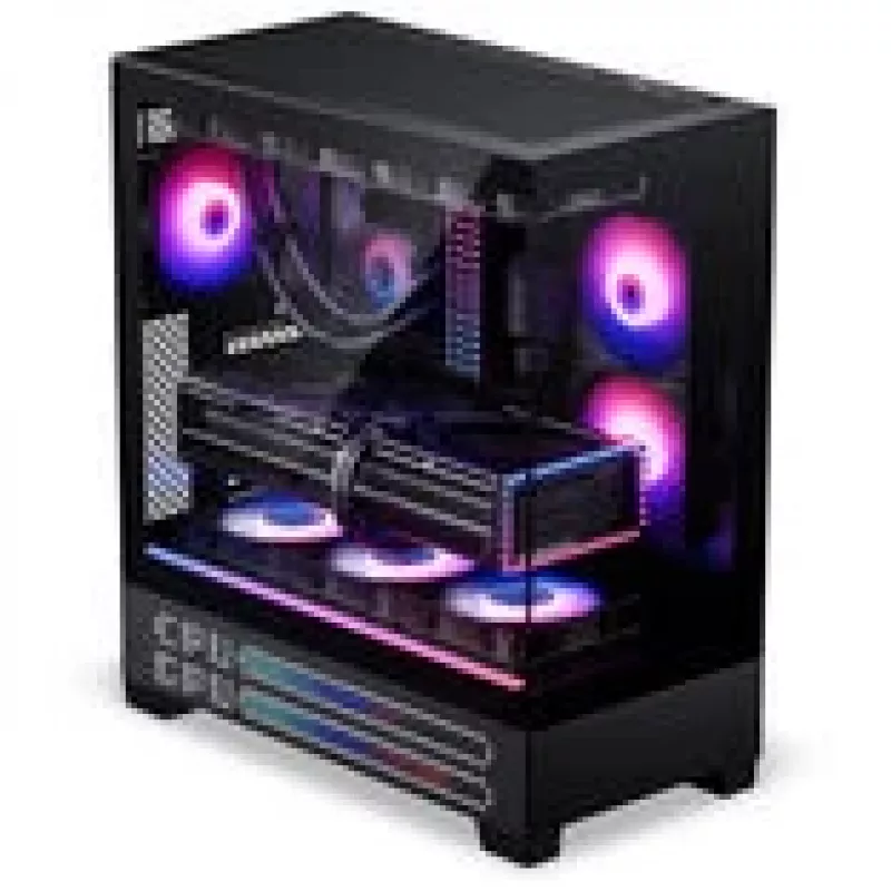 Case PC PHANTEKS XT View Matrix, midi-tower, E-ATX, vetro temperato, Matrix LED - nero (PH-XT523VM1_DBK01)