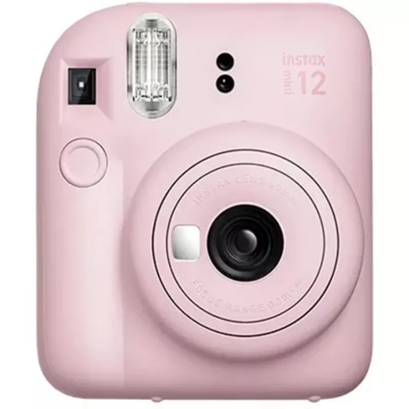 Fotocamera istantanea Fujifilm Instax Mini 12 rosa — immagine 86×54 mm, pellicola 62×46 mm, lunghezza focale 60 mm