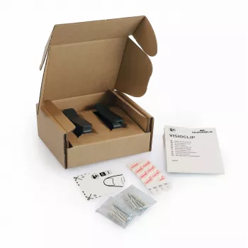 Supporto da parete per tablet Durable VISIOCLIP nero