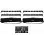 Set barre LED EUROLITE 4x LED BAR-12 QCL RGBW con 2 softbag e controller
