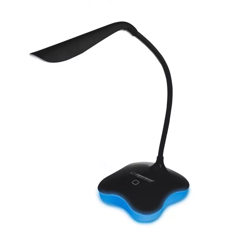 Esperanza ELD105K Mimosa lampada da scrivania LED, 3 W, nera