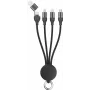 Cavo USB 2GO 797363 USB A/USB C USB C/Micro-USB B/Lightning nero
