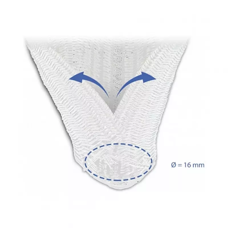 Guaina intrecciata DeLOCK 20814 10 m x 16 mm bianco