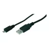Assmann cavo di collegamento USB, Type-A - Micro B, M/M, 1,0 m, compatibile USB 2.0, UL, nero (AK-300127-010-S)