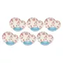 Servizio da tavola Rose&Tulipani R18400TA18 per 6 persone, set in porcellana da 18 pezzi