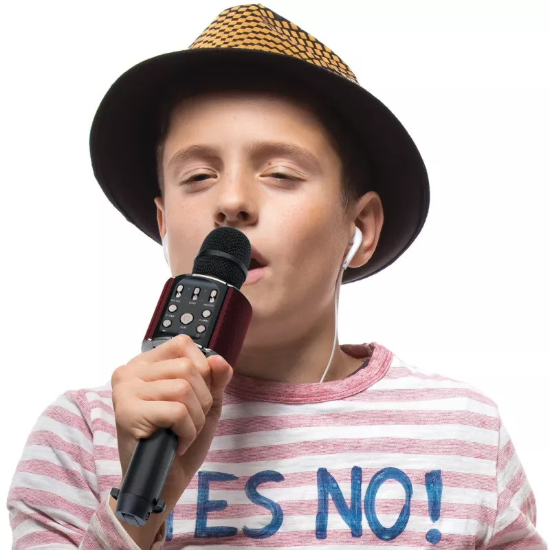 LENCO BMC-090 microfono karaoke, nero