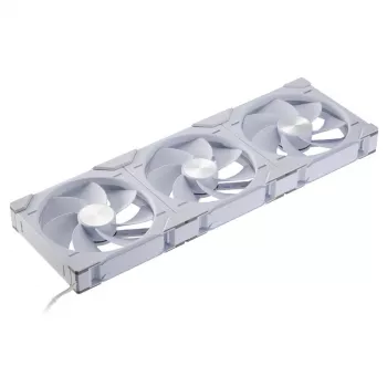Phanteks D30-140 140mm bianco PWM ventola per case confezione da 3 — 140x30 mm, 250–1800 U/min, FDB