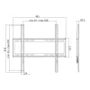 LogiLink BP0036 supporto TV a parete 139,7 cm (55) nero. acciaio inox St