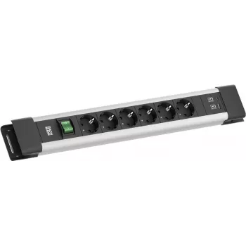 Ciabatta Bachmann CONNECTUS BM005920 — 6x prese CEE7, 1x USB-A 22W, cavo 2,0 m