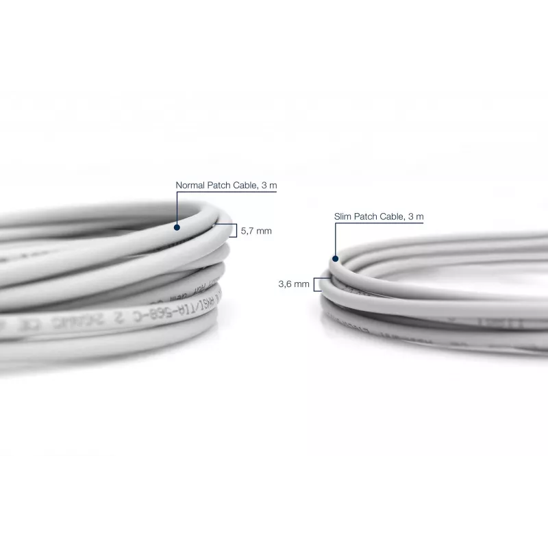 Cavo di rete Digitus CAT 6 U/FTP patch cord sottile RJ-45 Cat6 1m grigio