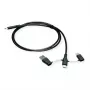 ROLINE cavo USB 2.0 Type-C ST/ST con adattatori di blocco dati A e C - cavo - digitale/dati