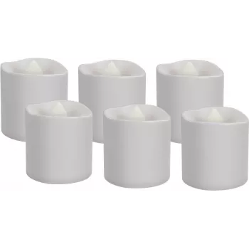 Goobay set da 6 candele LED per tealight (64603)