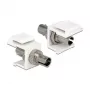Delock 86348 modulo Keystone adattatore ST Simplex, bianco