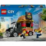 LEGO City Camion hamburger food truck giocattolo per ragazzi e ragazze da 5 anni, veicolo da costruzione, set cucina con minifigure venditore e accessori