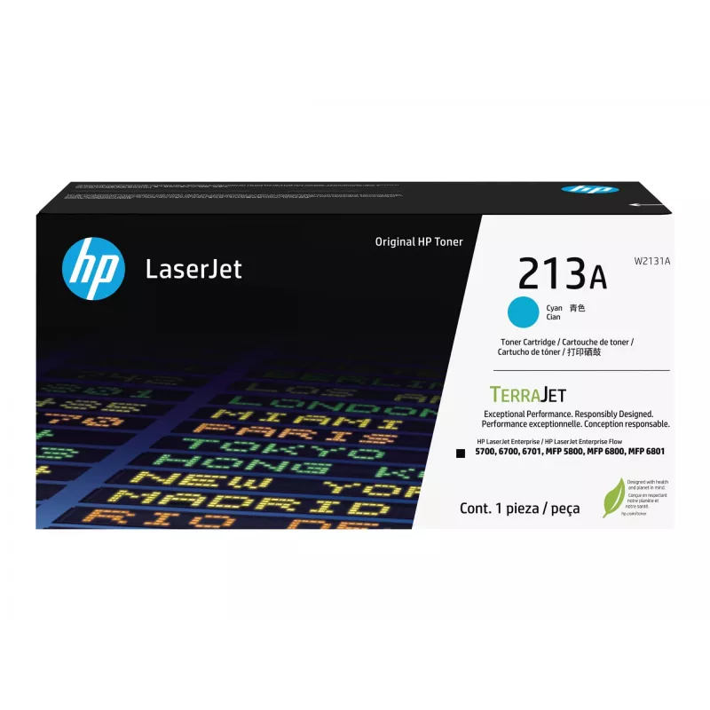 Toner HP 213A W2131A fino a 3000 pagine ciano