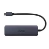 UNITEK uHUB Q4 hub USB Type-C 5000 Mbit/s grigio