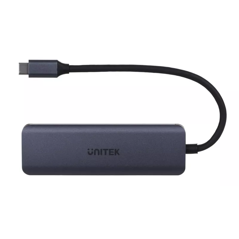 UNITEK uHUB Q4 hub USB Type-C 5000 Mbit/s grigio