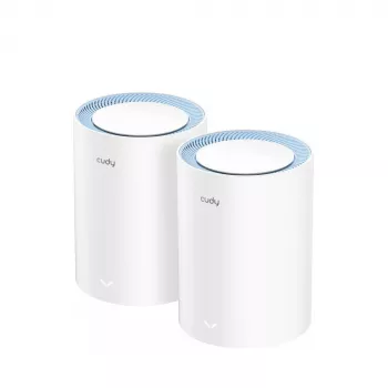 Sistema mesh Cudy M1200 confezione da 2 – Wi-Fi 5 dual band (300/867 Mbit/s), 2 unità, 1 porta LAN, supporta 100 dispositivi