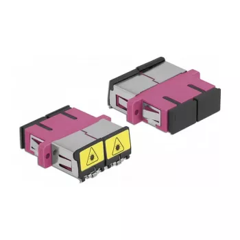 Accoppiatore in fibra ottica DeLOCK 86896 SC duplex femmina su SC duplex femmina multimodale viola