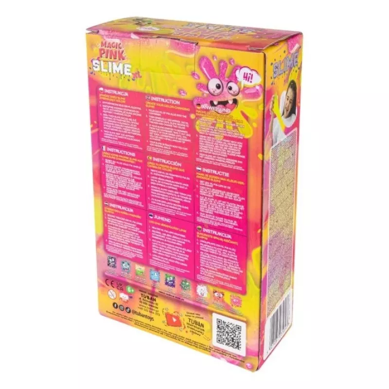 Set slime fai da te TUBAN TU3569 — Magic Pink XL, non tossico, sicuro per i bambini