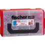Fischer FIXtainer -DUOPOWER corto / lungo - tasselli - grigio chiaro / rosso - 210 pezzi