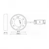 Accessorio per illuminazione DELOCK 46019, supporto da parete in plastica bianco, 83,5×83,5×26,5 mm