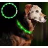 Collare LED Anicoll verde per cani e gatti modello illuminazione ricaricabile