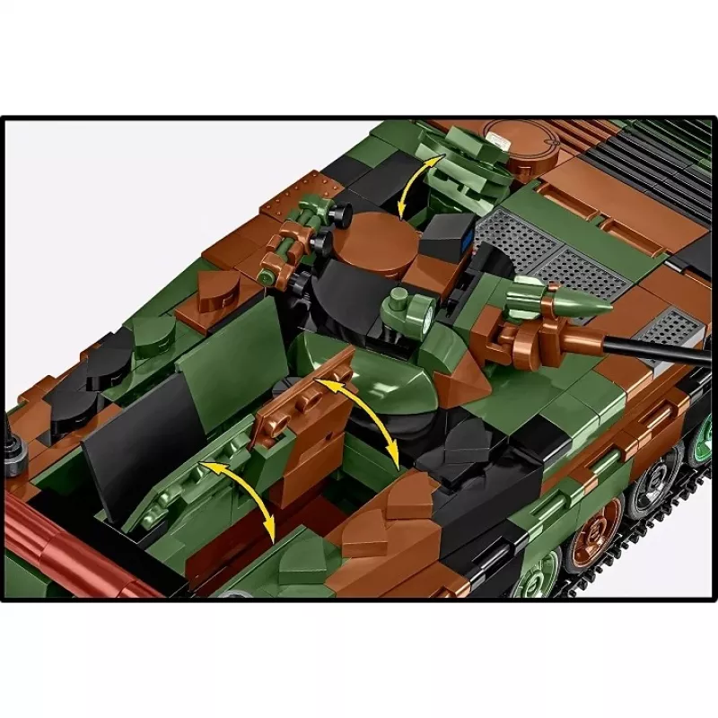Set di mattoncini Cobi Armed Forces BWP-1 2630 — set modello del veicolo da combattimento anfibio polacco-ucraino