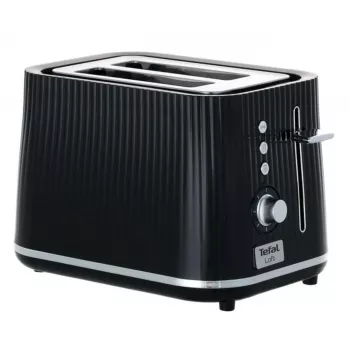 Tostapane Tefal Loft 2S TT761838 — 2 fette, 7 livelli di doratura, scongelamento/riscaldamento, cassetto briciole rimovibile, nero