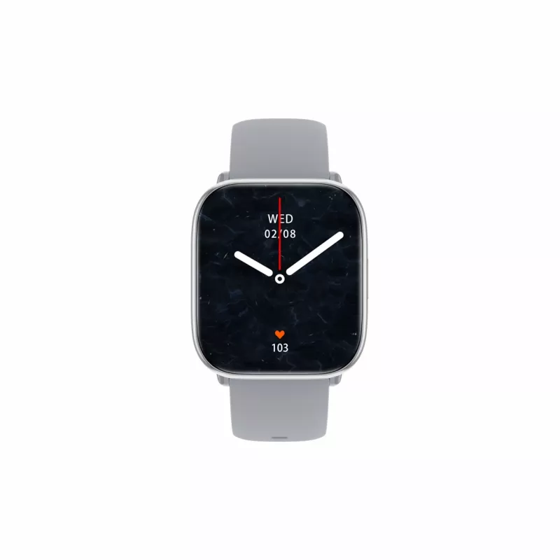 myPhone Watch Pastel smartwatch, AMOLED da 4,45 cm (1,75 pollici), 390 x 450 pixel, Bluetooth 5.3, impermeabile, grigio argento