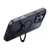 Custodia protettiva McDodo PC-4932 per iPhone 16 Pro con supporto integrato, nero