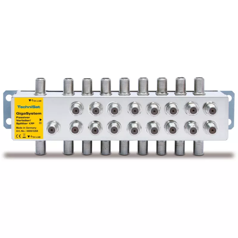 Distributore passivo TECHNISAT 17/P argento – splitter di segnale passivo per distribuzione TV/SAT