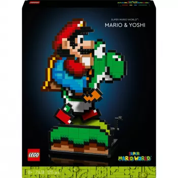 Giocattolo da costruzione LEGO Super Mario World Mario & Yoshi Set 71438 — personaggi interattivi ed elementi di gioco da costruire