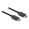 Delock - Cavo DisplayPort - DisplayPort (M) a DisplayPort (M) - DisplayPort 2,0 - 2,0 m - Supporta 10K 60 Hz (10.240 x 4320) - nero (80262)