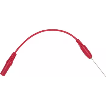 KS Tools 150.1674 Adattatore da presa 4 mm a puntale di test ad ago, rosso