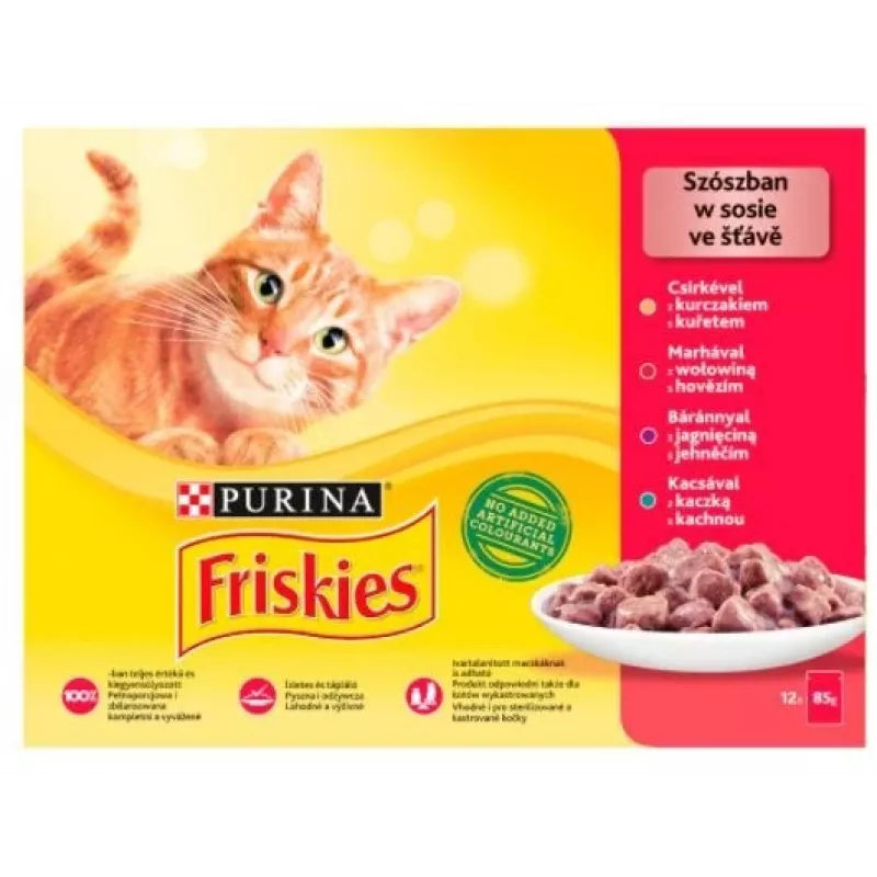 Friskies Mix carne - cibo umido per gatti - 12 x 85 g