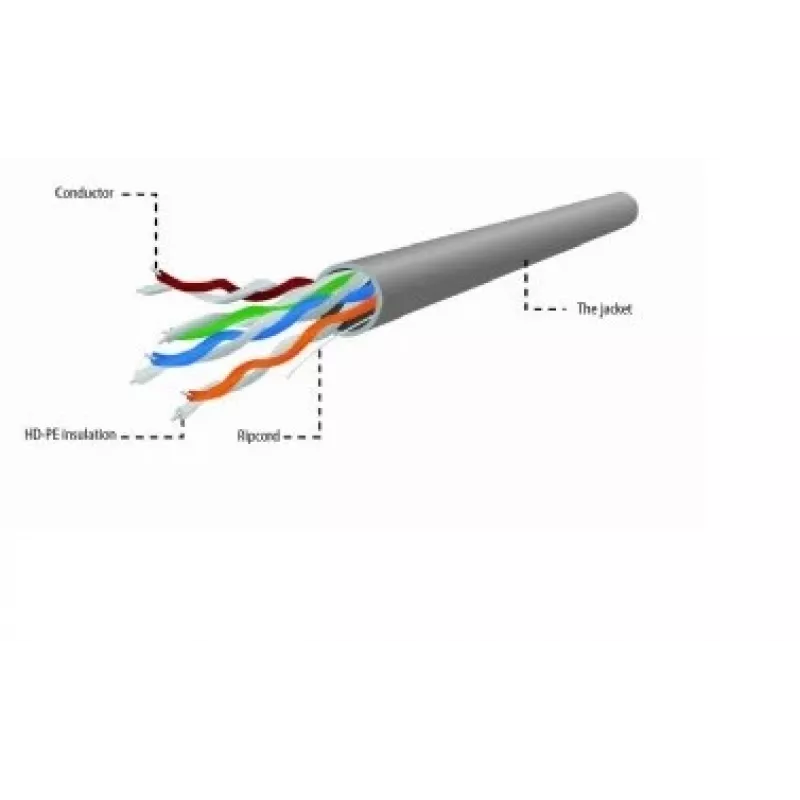 Gembird UPC-5004E-L/100 cavo di rete grigio 100 m Cat5e U/UTP (UTP)