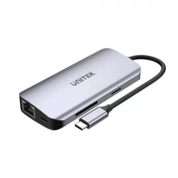 Hub USB-C Unitek D1122A01 con 2x HDMI 4K e 100W Power Delivery
