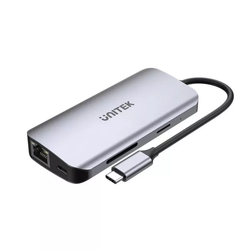Hub USB-C Unitek D1122A01 con 2x HDMI 4K e 100W Power Delivery