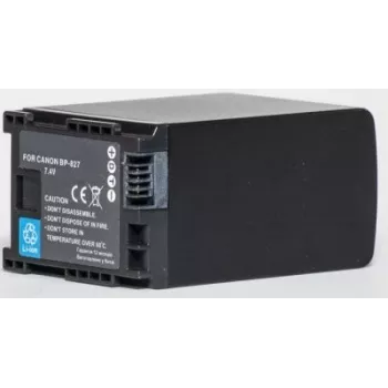 Batteria per fotocamera ricaricabile Extra Digital BP-827, Li-ion 3200 mAh, compatibile con Canon BP-827