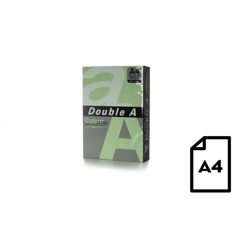 Carta colorata Double A, 80 g, A4, 500 fogli, Emerald